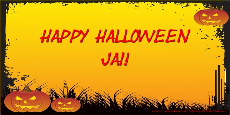 Greetings Cards for Halloween - Happy Halloween Jai!