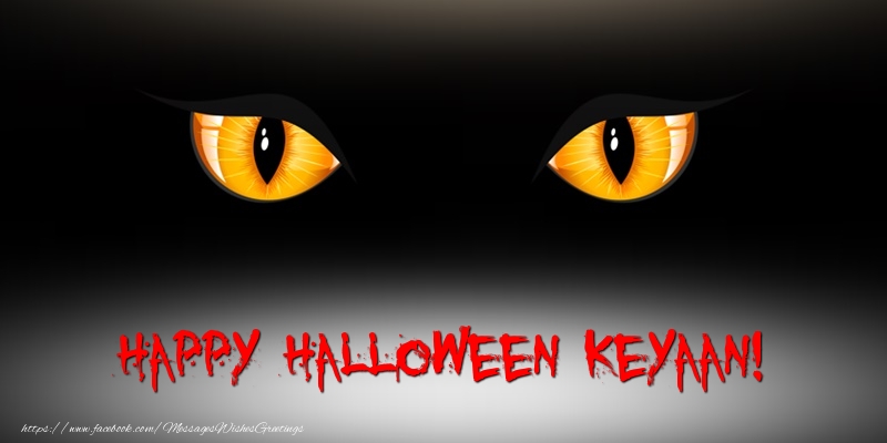 Greetings Cards for Halloween - Happy Halloween Keyaan!