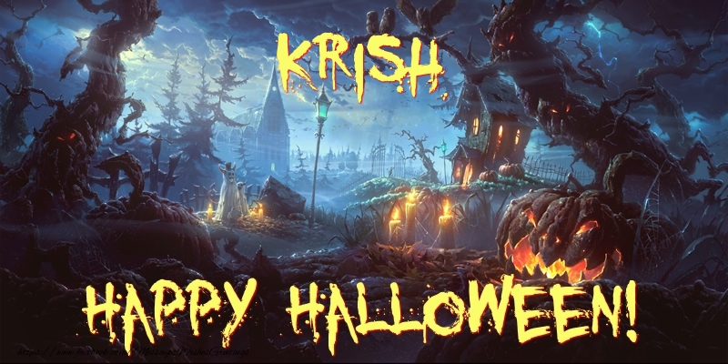  Greetings Cards for Halloween - Krish Happy Halloween!