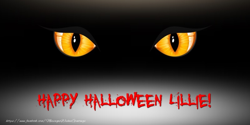 Greetings Cards for Halloween - Happy Halloween Lillie!