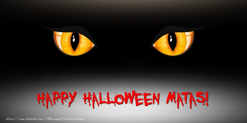 Greetings Cards for Halloween - Happy Halloween Matas!