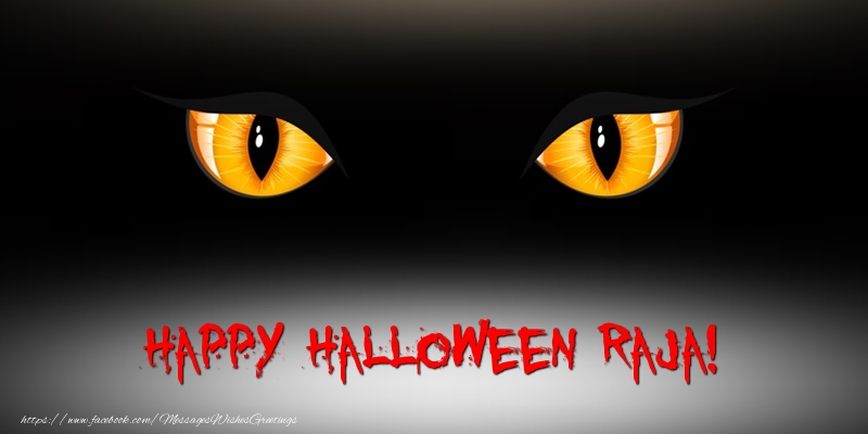 Greetings Cards for Halloween - Happy Halloween Raja!