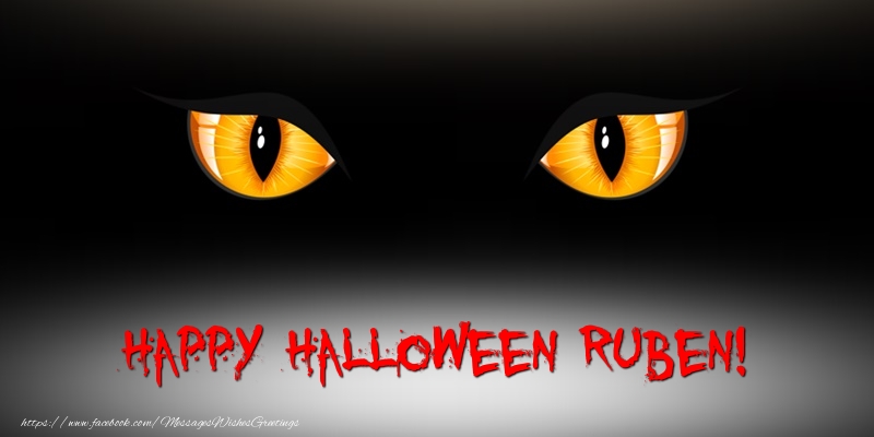 Greetings Cards for Halloween - Happy Halloween Ruben!