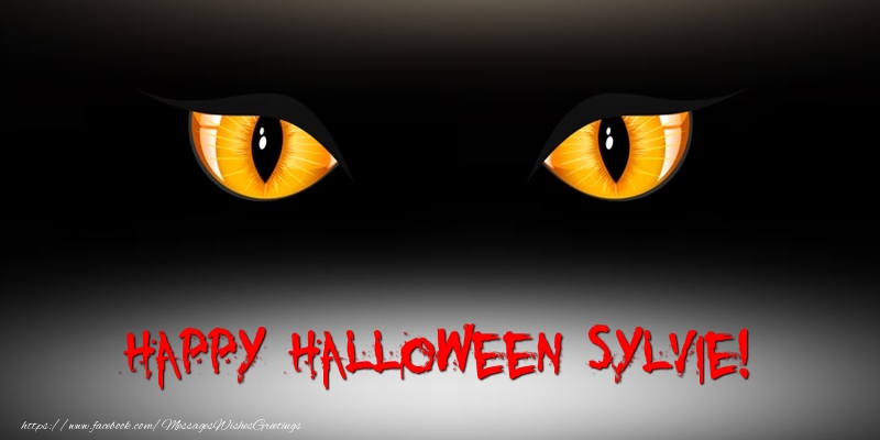 Greetings Cards for Halloween - Happy Halloween Sylvie!