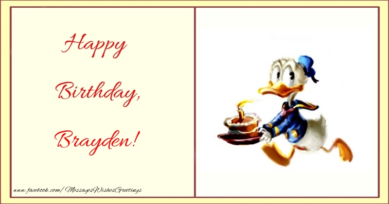  Greetings Cards for kids - Animation & Cake | Happy Birthday, Brayden