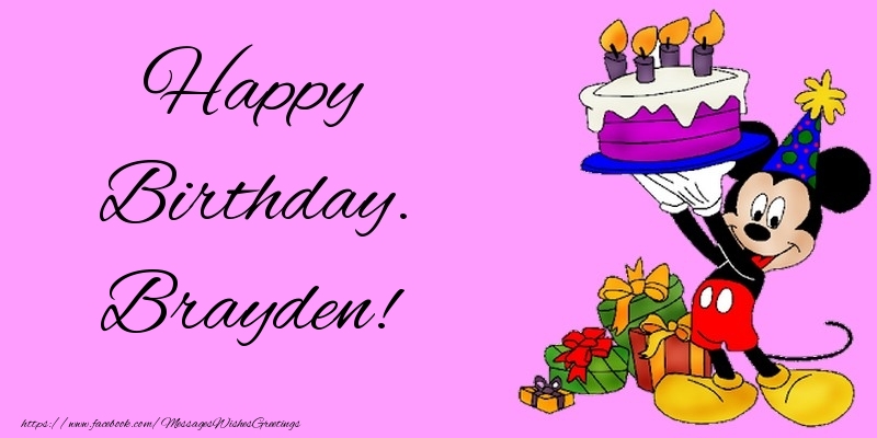  Greetings Cards for kids - Animation & Cake | Happy Birthday. Brayden