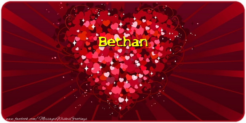 Greetings Cards for Love - Bethan