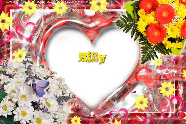 Greetings Cards for Love - Flowers & Hearts | Billy