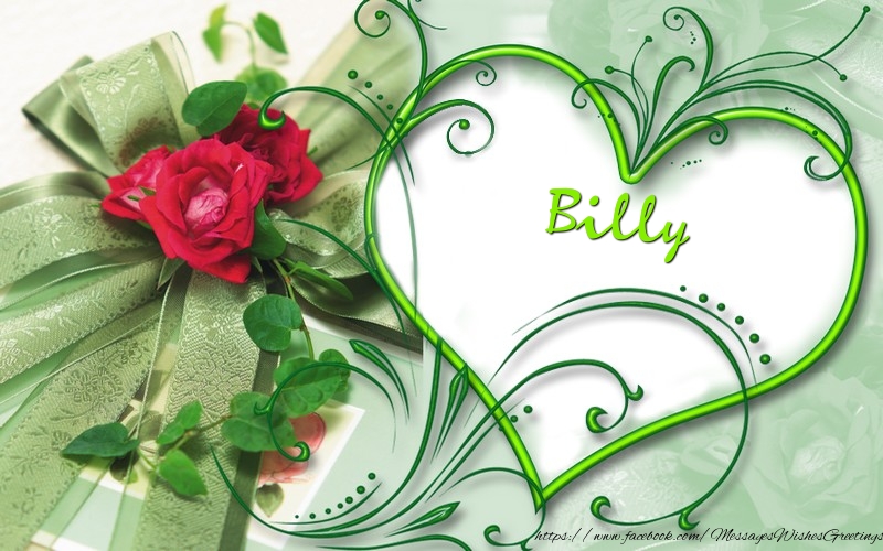 Greetings Cards for Love - Flowers & Hearts | Billy