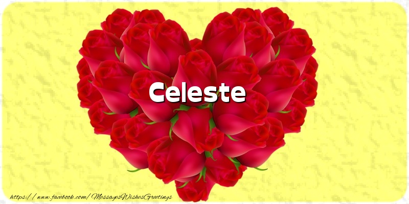 Greetings Cards for Love - Celeste