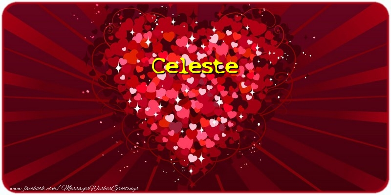 Greetings Cards for Love - Celeste