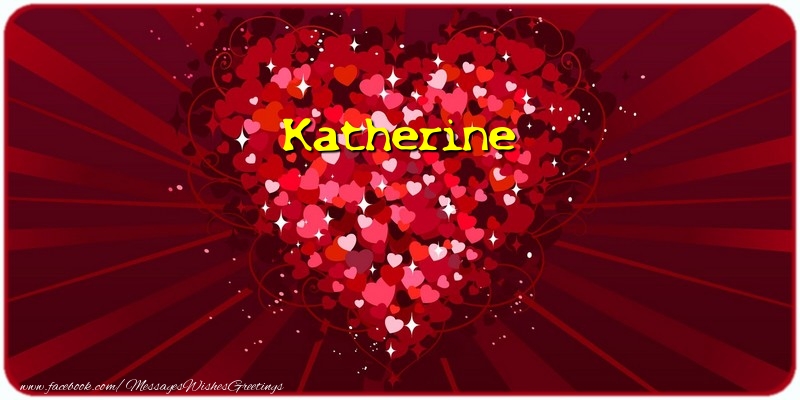 Greetings Cards for Love - Katherine