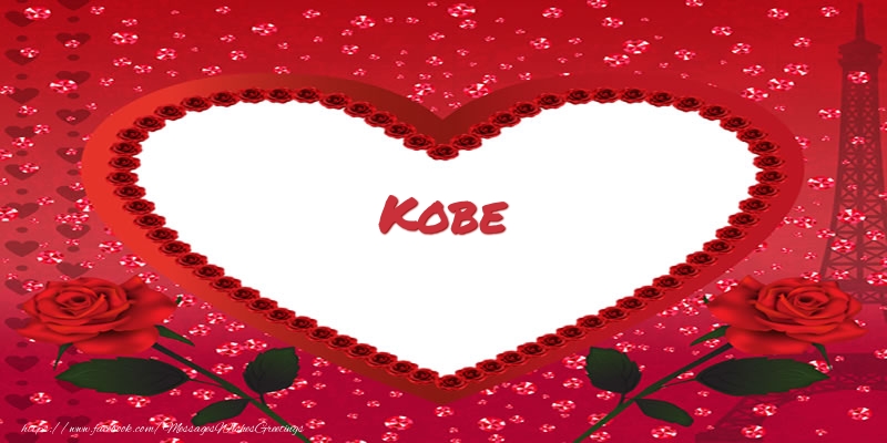  Greetings Cards for Love - Hearts | Name in heart  Kobe