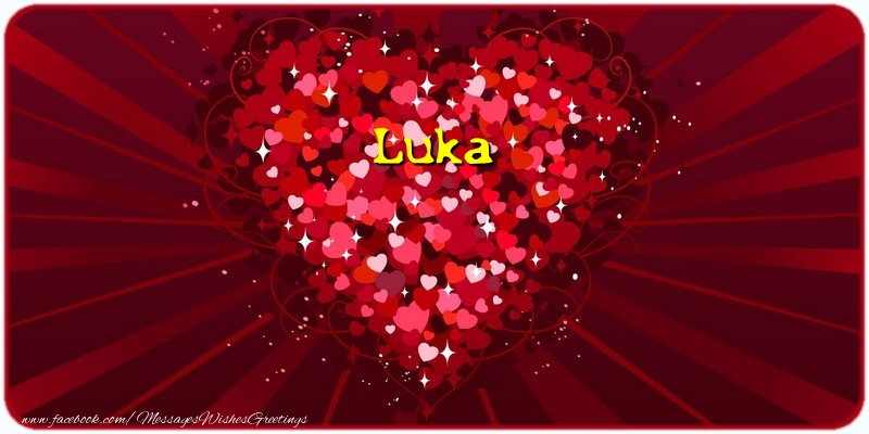 Greetings Cards for Love - Luka