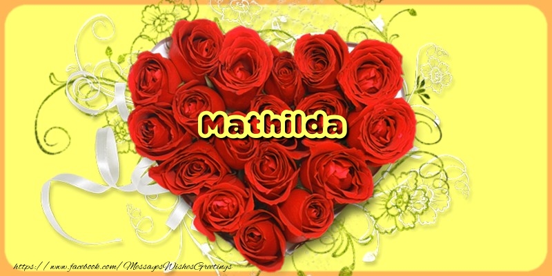 Greetings Cards for Love - Mathilda