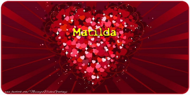 Greetings Cards for Love - Hearts | Matilda