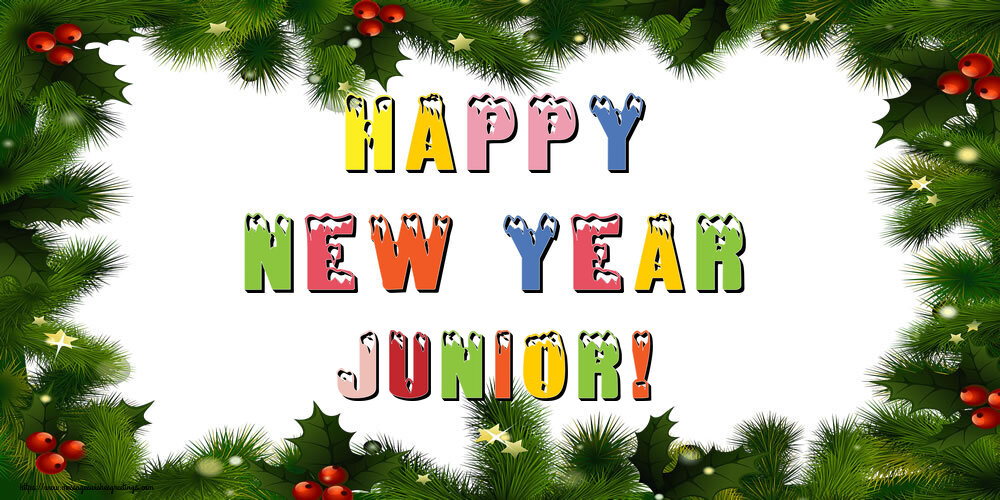  Greetings Cards for New Year - Christmas Decoration | Happy New Year Junior!