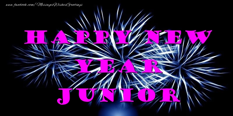  Greetings Cards for New Year - Fireworks | Happy New Year Junior