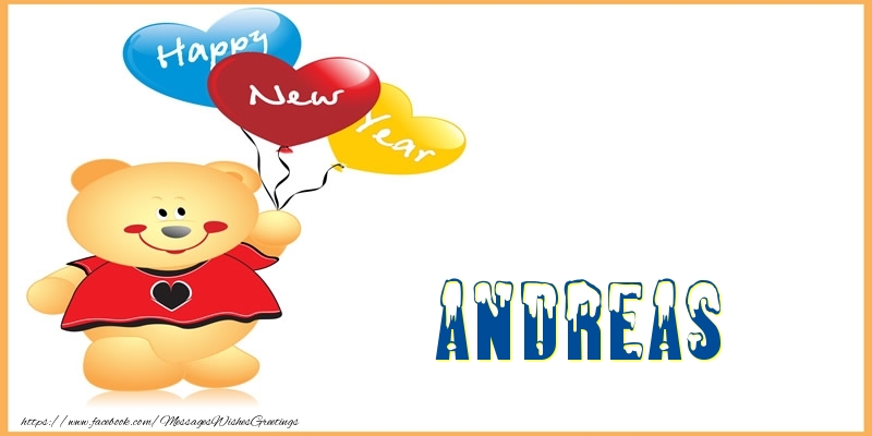 Greetings Cards for New Year - Happy New Year Andreas!