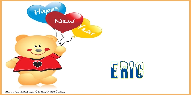 Greetings Cards for New Year - Happy New Year Eric!