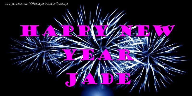  Greetings Cards for New Year - Fireworks | Happy New Year Jade