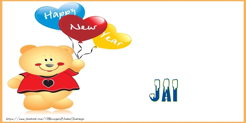  Greetings Cards for New Year - Happy New Year Jai!