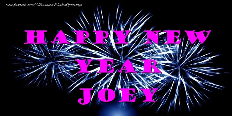 Greetings Cards for New Year - Fireworks | Happy New Year Joey