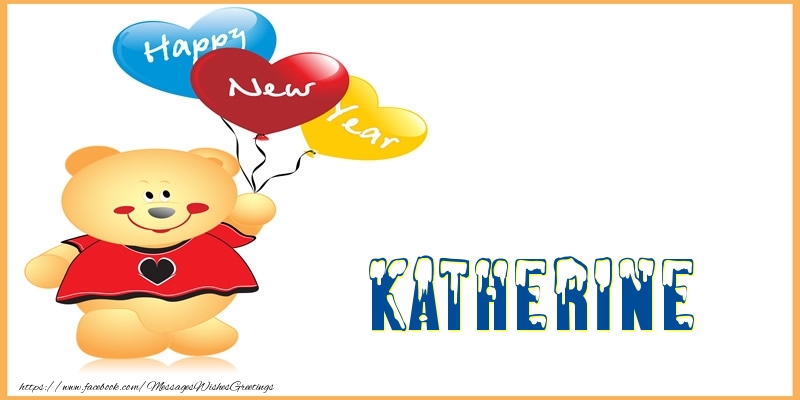  Greetings Cards for New Year - Happy New Year Katherine!