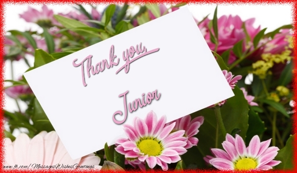  Greetings Cards Thank you - Flowers | Thank you, Junior