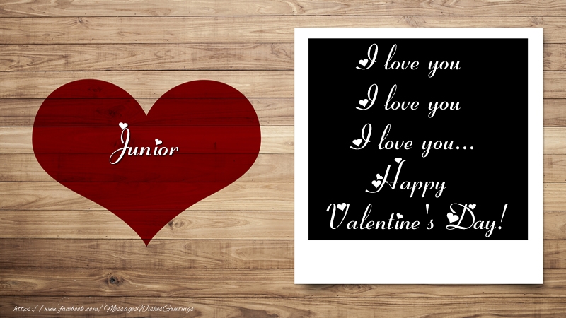 Greetings Cards for Valentine's Day - Hearts | Junior I love you I love you I love you... Happy Valentine's Day!