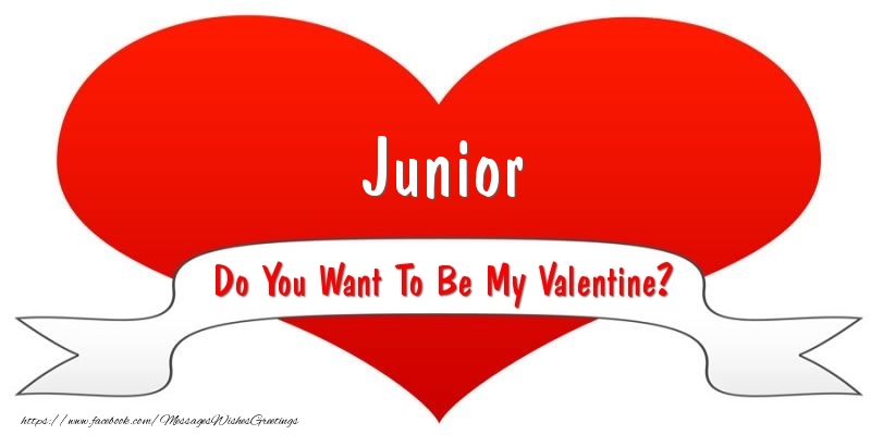 Greetings Cards for Valentine's Day - Junior Do You Want To Be My Valentine?