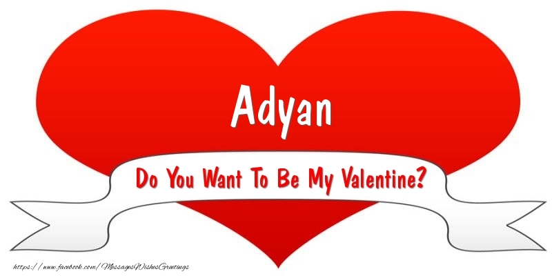 Greetings Cards for Valentine's Day - Adyan Do You Want To Be My Valentine?