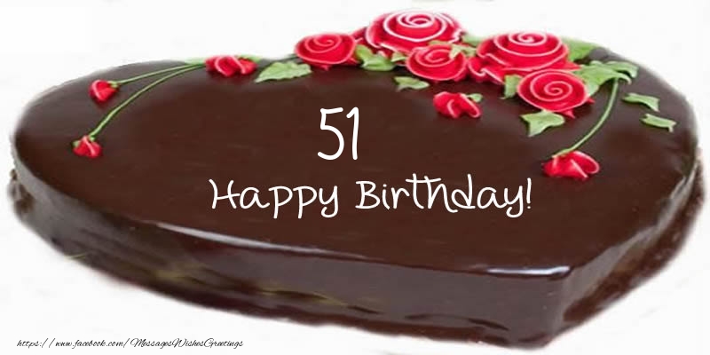 51 years Happy Birthday! Cake