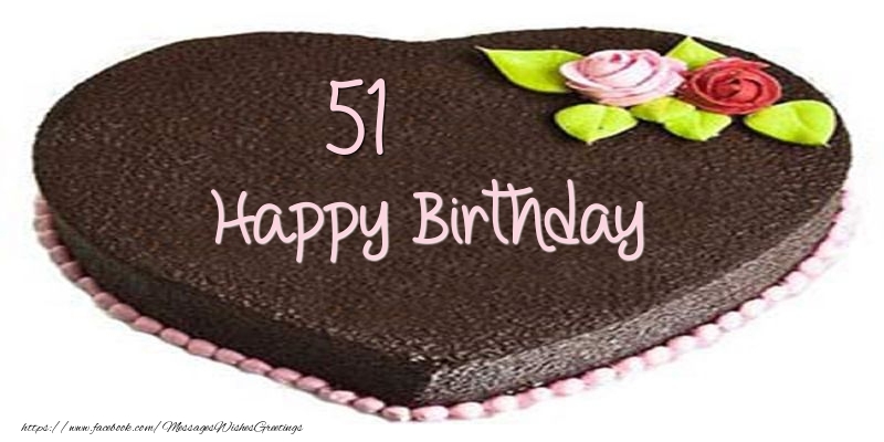 51 years Happy Birthday Cake