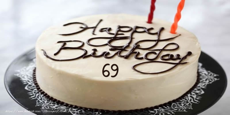 Happy Birthday 69 years torta