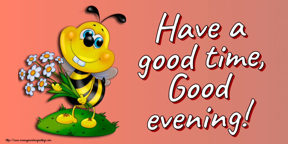 good evening greetings cards