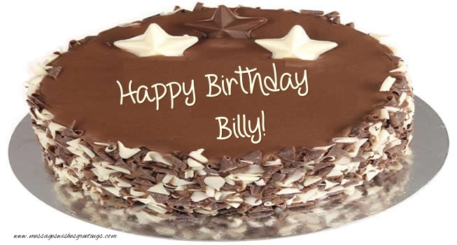 Greetings Cards for Birthday - Cake | Happy Birthday Billy!