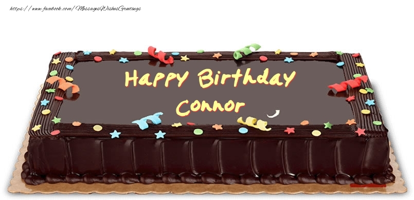 Greetings Cards for Birthday - Cake | Happy Birthday Connor