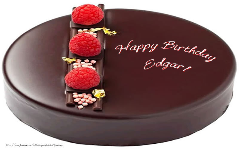  Greetings Cards for Birthday - Cake | Happy Birthday Edgar!