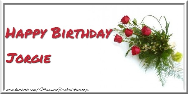 Greetings Cards for Birthday - Bouquet Of Flowers | Happy Birthday Jorgie
