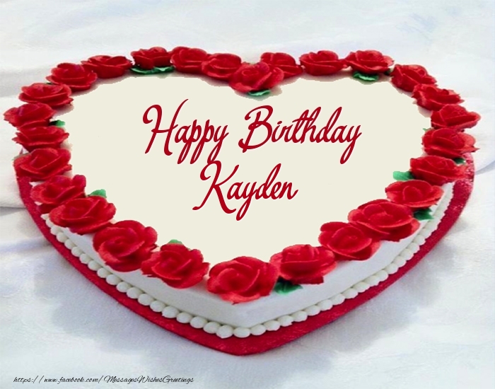 Greetings Cards for Birthday - Cake | Happy Birthday Kayden