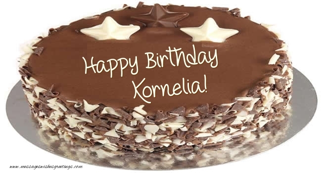 Greetings Cards for Birthday - Cake | Happy Birthday Kornelia!