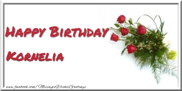 Greetings Cards for Birthday - Bouquet Of Flowers | Happy Birthday Kornelia