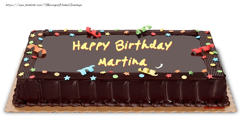 Greetings Cards for Birthday - Cake | Happy Birthday Martina