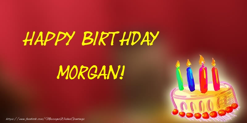 Greetings Cards for Birthday - Champagne | Happy Birthday Morgan!