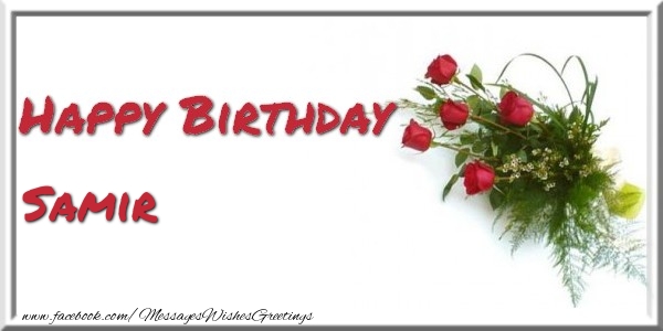  Greetings Cards for Birthday - Bouquet Of Flowers | Happy Birthday Samir