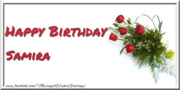 Greetings Cards for Birthday - Bouquet Of Flowers | Happy Birthday Samira