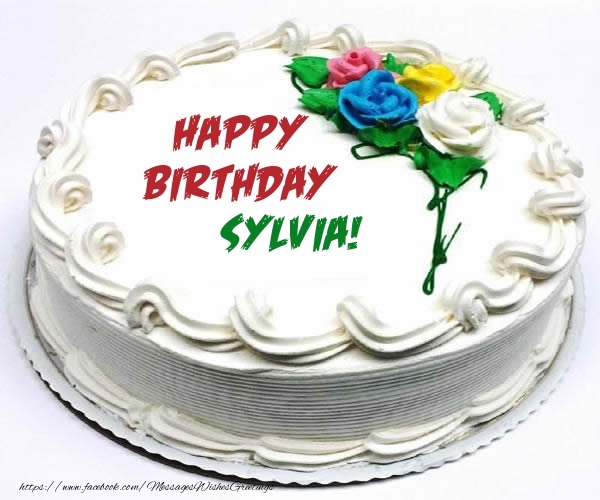 Greetings Cards for Birthday - Cake | Happy Birthday Sylvia!