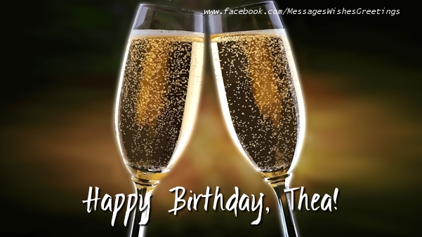 Greetings Cards for Birthday - Happy Birthday, Thea!