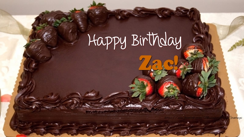 Greetings Cards for Birthday - Happy Birthday Zac!